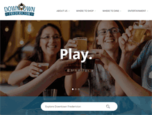 Tablet Screenshot of downtownfredericton.ca
